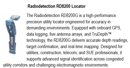 Radiodetection RD8200 Locator